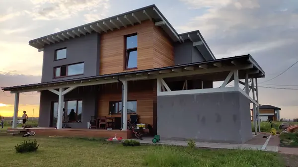 Дом 150м2 из газобетона для молодой семьи