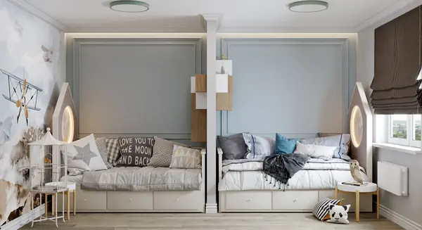 Дизайн интерьера в светлых тонах в новостройке Москвы