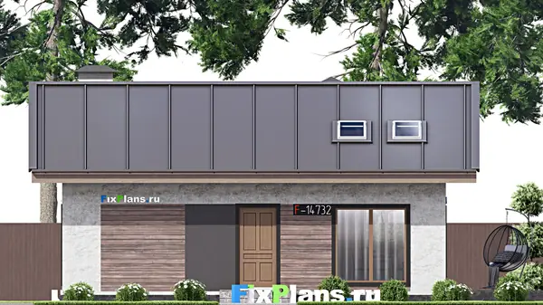 Проект одноэтажного дома 10х13м S100м2 F-14732