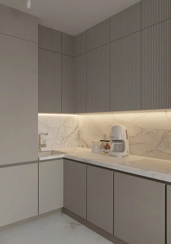 Современный интерьер квартиры 54 м² для молодой пары