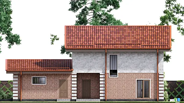 Проект двухэтажного дома 17х7 м S134м2 F-14687