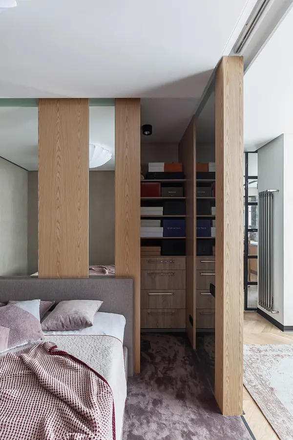 Спальня в современной студии