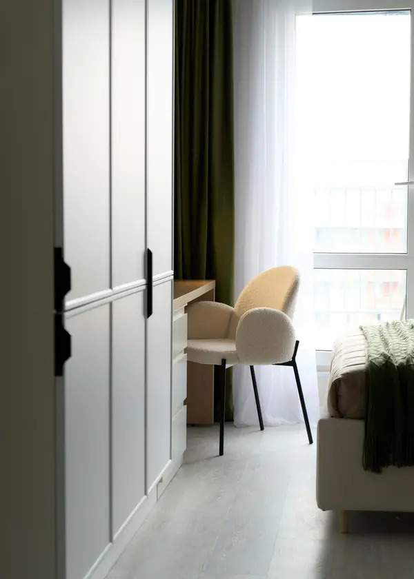 Квартира — студия по дизайн проекту Екатерины Тагировоq