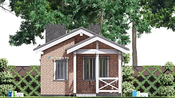 Проект одноэтажного дома 6х9м S40м2 F-14939