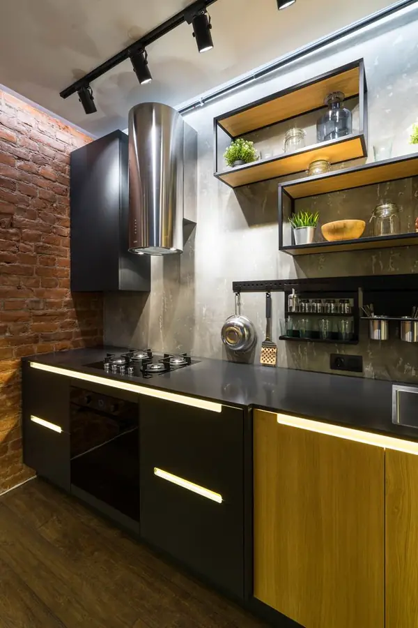 Кухня в лофте на Чапаева