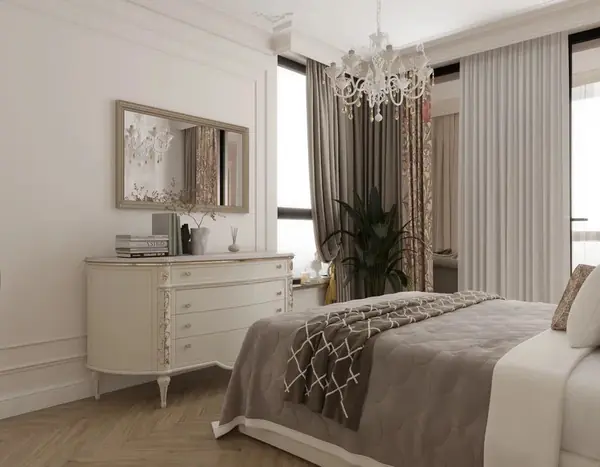 Светлая квартира 112,55 м² в современном стиле