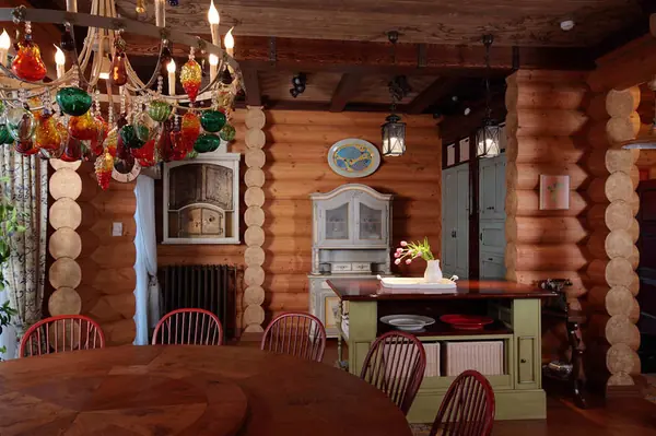 Деревянный дом 550 кв.м. в русском стиле