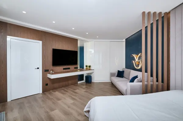 Квартира с акцентами синего ЖК  Морская Симфония