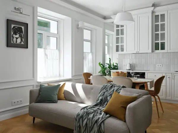 Дизайн и ремонт квартиры в Пречистенском переулке — Зелёный лейтмотив