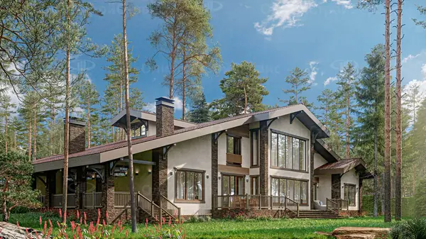 2-этажный дом «Брайль» в стиле Шале