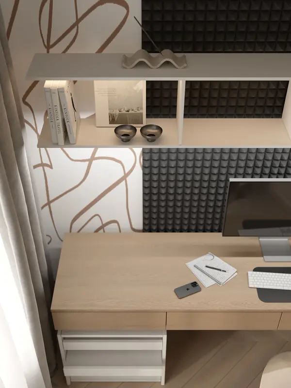 Проект 2-х уровневой квартире в эко-стиле.