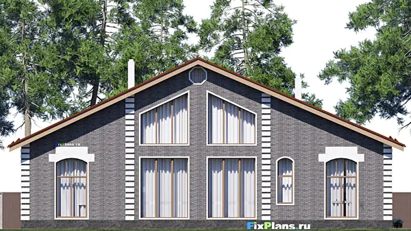 Проект одноэтажного дома 14х23м S200м2 F-17072