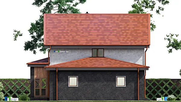 Проект двухэтажного дома 12х14 м S185м2 F-15227