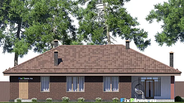 Проект одноэтажного дома 13х18м S165м2 F-17333