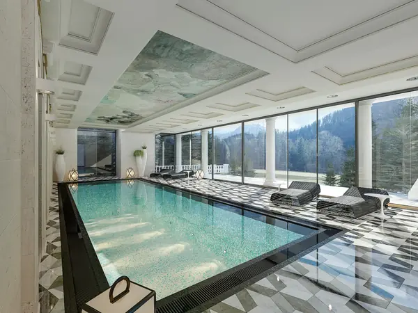 Интерьеры старинного дома 3200 кв метров в Австрии