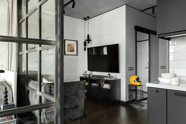 Современный интерьер квартиры-студии