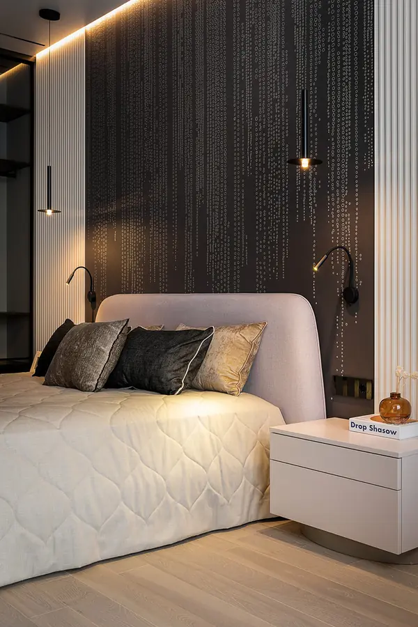 Элегантный ахроматический интерьер