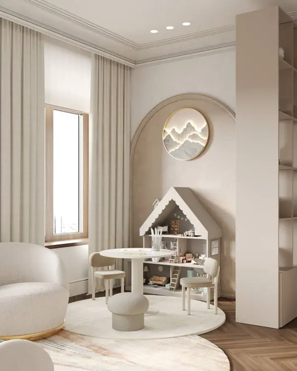 Нежная детская в приятных светлых тонах