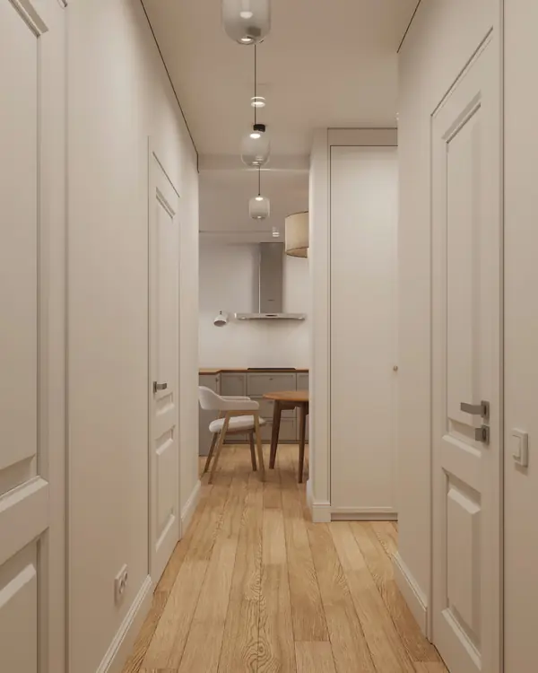 18. Clean 64 м². Прихожая