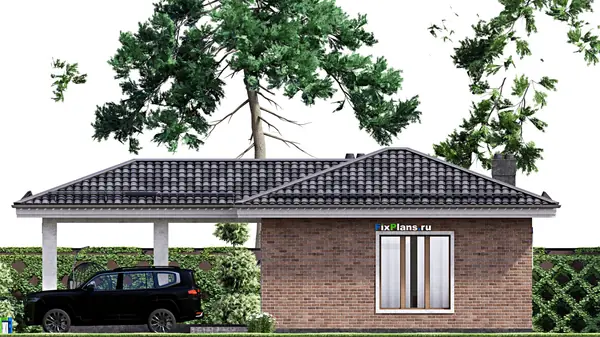 Проект одноэтажного дома 10х13м S74м2 F-15380