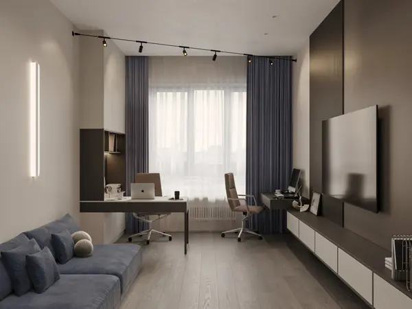 Светлая квартира для семьи из двух человек