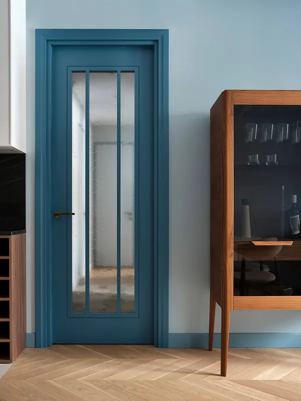 Небольшая квартира в оттенках синего