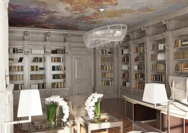 Интерьеры старинного дома 3200 кв метров в Австрии