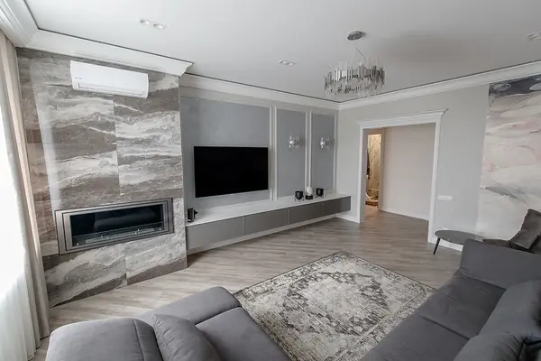 Реализация гостиной в стиле "Современная классика"