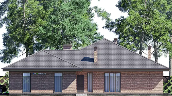 Проект одноэтажного дома 17х19м S204м2 F-17738