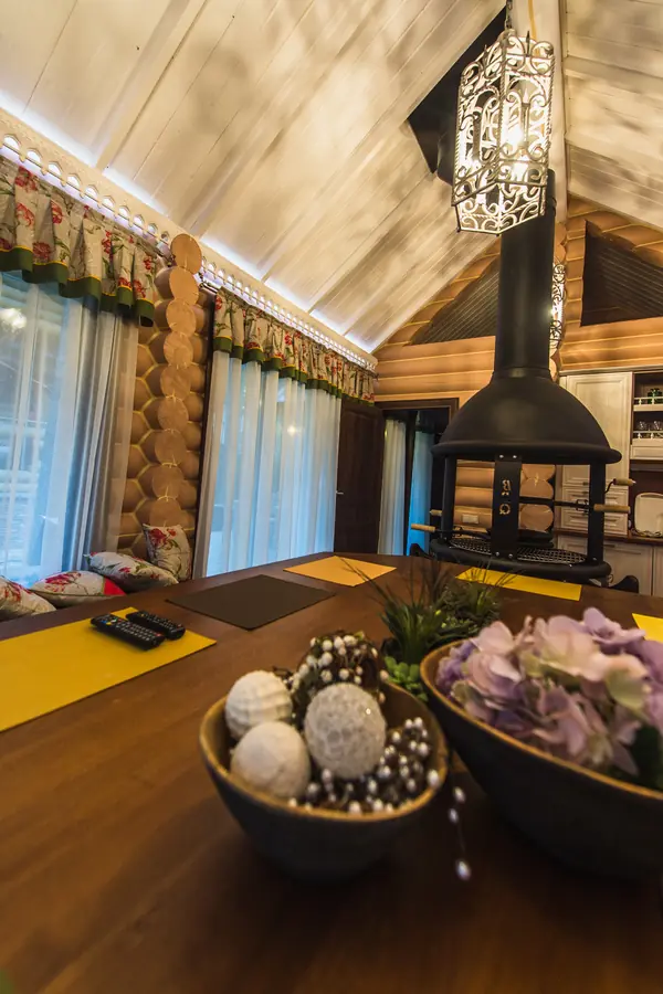 Нouse in a pine forest