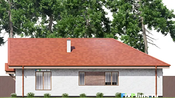 Проект одноэтажного дома 16х16м S166м2 F-15263