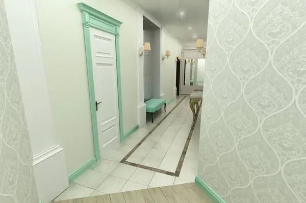 Дизайн интерьеров 3х комнатной квартиры.Классика.