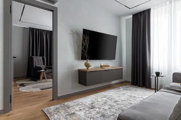 Дизайн проект для молодого человека, который предпочитает лаконичные интерьеры.