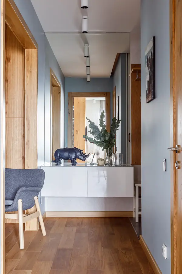 Квартира с фито-стеной и яркими акцентами в Москве