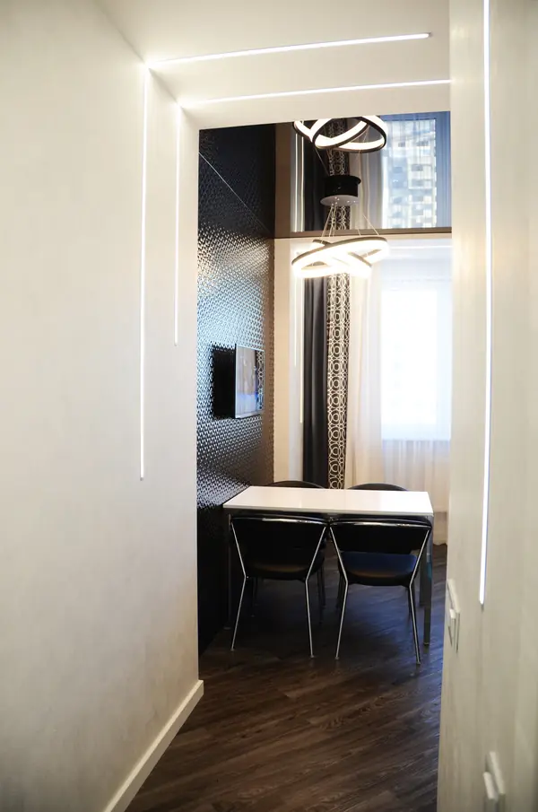 Черно-белый интерьер