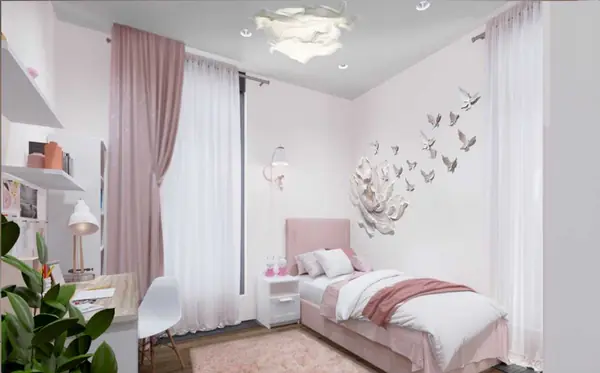 Дизайн интерьера в квартире (ЖК Охтапарк)