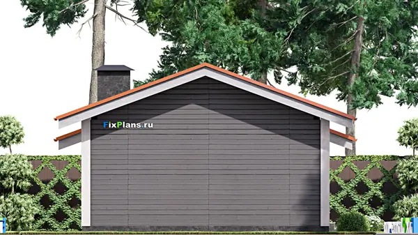 Проект одноэтажного дома 8х12м S70м2 F-14876