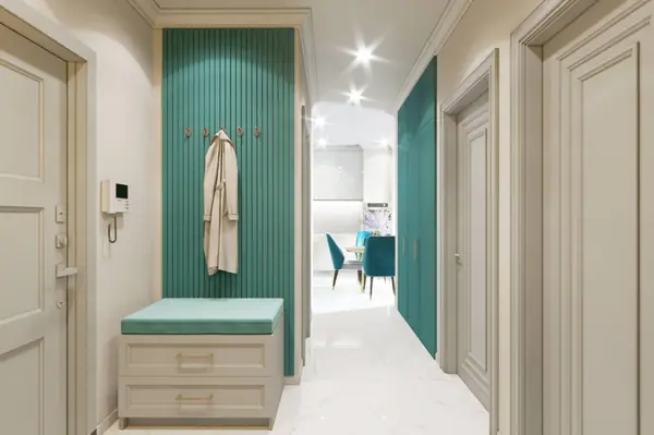 Дизайн и ремонт квартиры в ЖК «Грин Парк» — Бирюзовое настроение