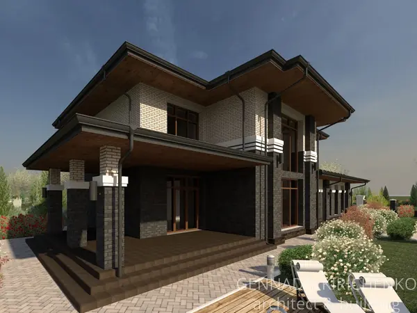 Проект двухэтажного дома.