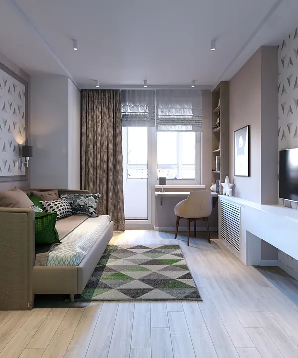 Квартира с солнечными акцентами