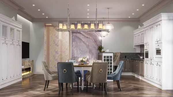 Дизайн проект квартиры "Элегантная роскошь"