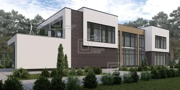 Проект дома с гаражом на три машины