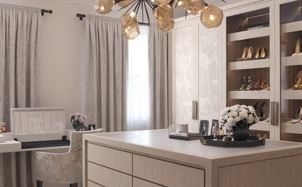 Dressing room in a residential house