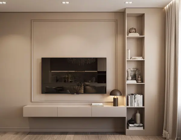 Бежевая гостиная