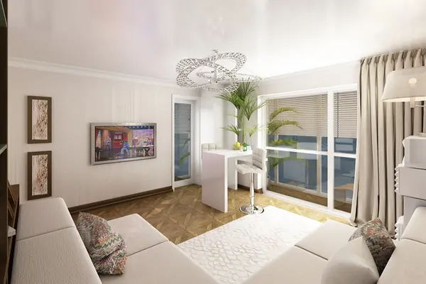 Типовая квартира - студия 1И4, 26 м.кв