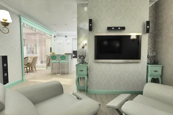 Дизайн интерьеров 3х комнатной квартиры.Классика.