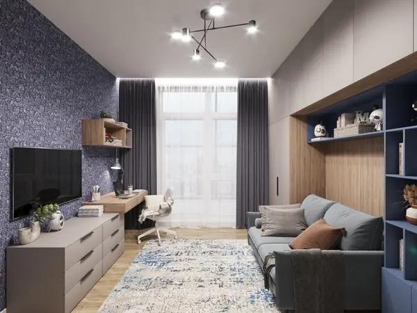 Дизайн интерьера детской комнаты для мальчика