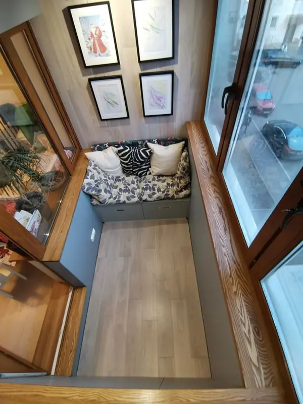 Остекление и ремонт лоджии по дизайн-проекту