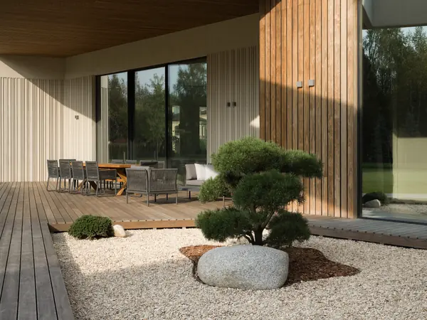 Дом из архитектурного бетона в поселке “Миллениум Парк”