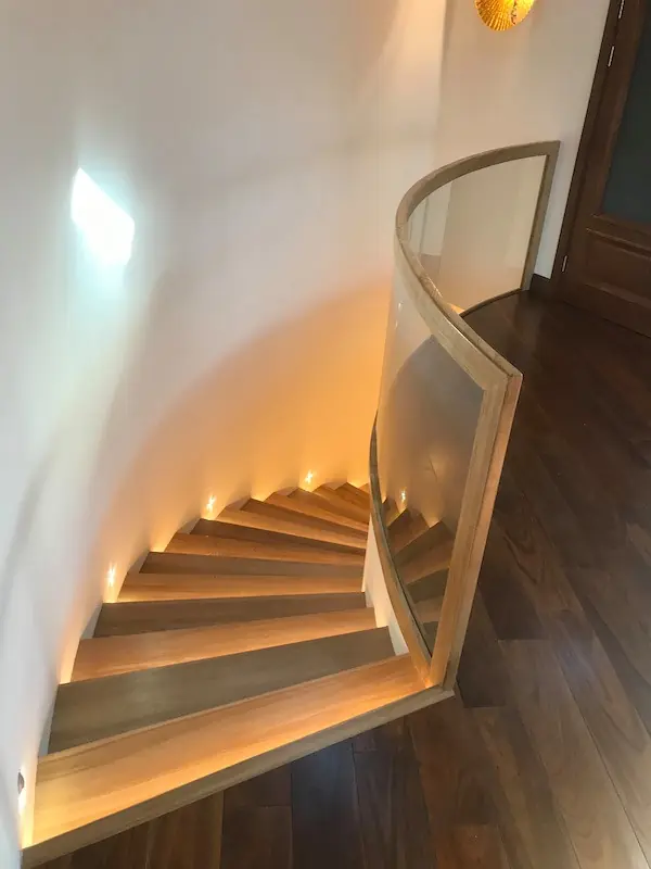 Ограждение ГНУТОЕ СТЕКЛО